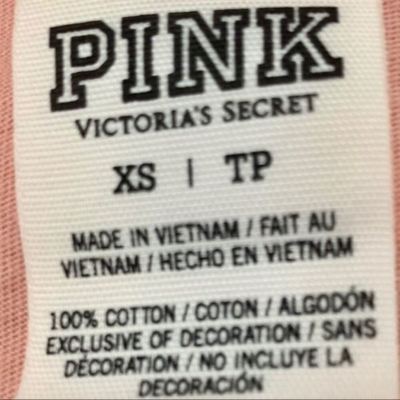 Pink Victoria Secret Long Sleeve PINK Logo Top. - Picture 8 of 9